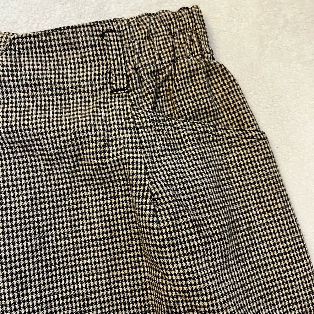 Vintage Peddlers HighWaisted Skirt Gray and White Houndstooth 9/10 - Picture 7 of 12